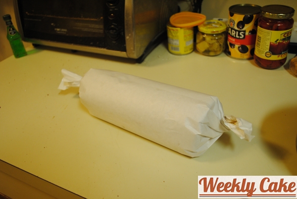 assembled roll wrapped