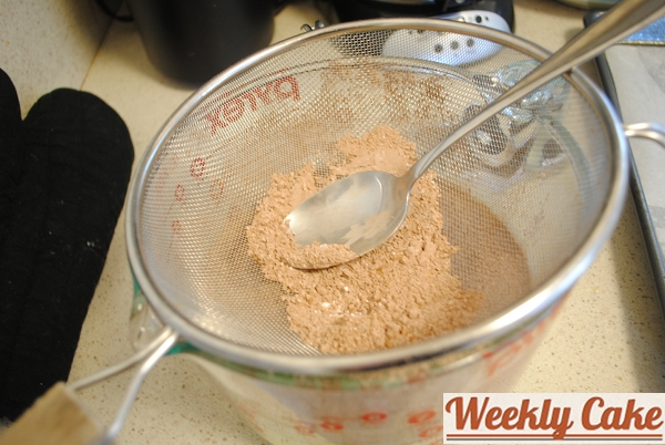 sift dry ingredients